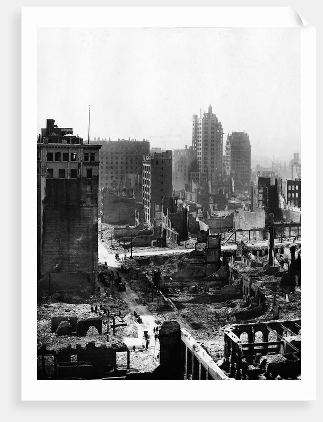 San Francisco Earthquake Rubble by Anonymous