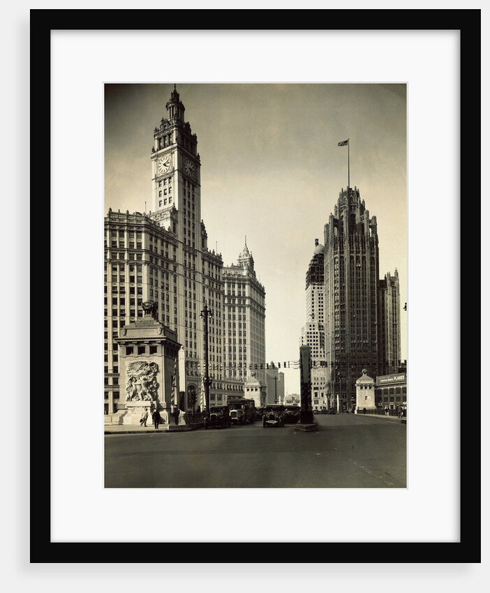 View of Street and Buildings in Chicago by Anonymous