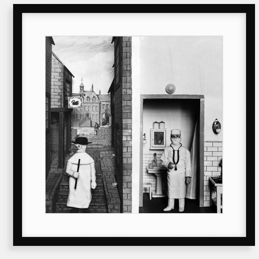 Doctor of Medieval Times with a Modern Surgeon by Anonymous