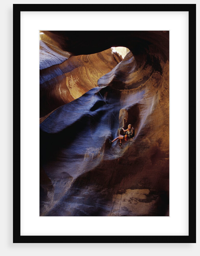 Rappelling Down Pine Creek Canyon by Anonymous