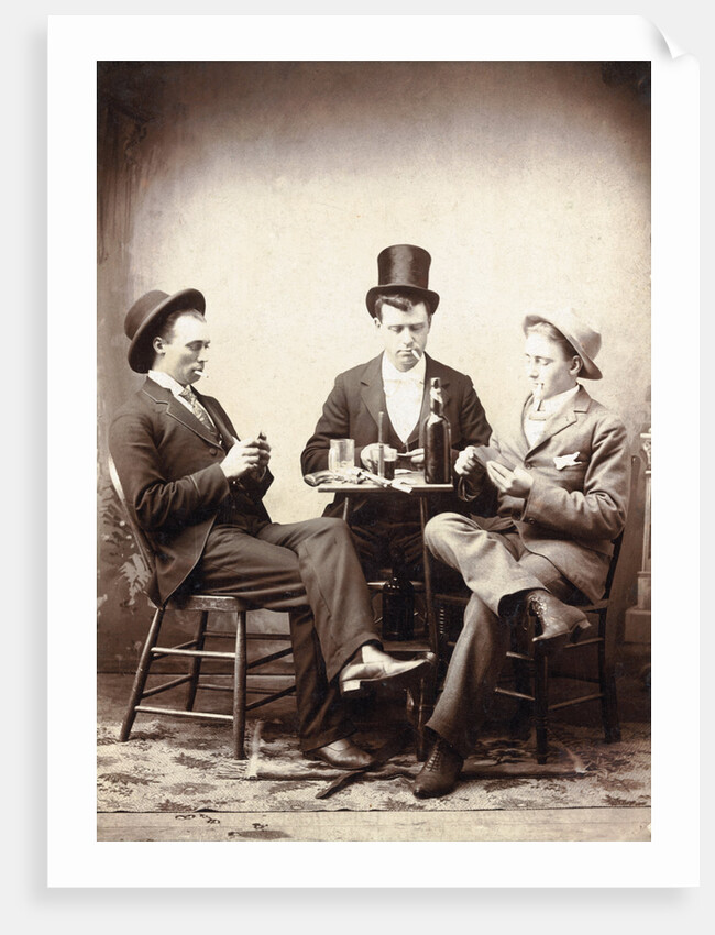 Men Playing Card Game by Anonymous