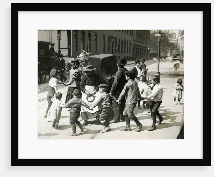 Children Dancing Around Organ Grinder by Anonymous