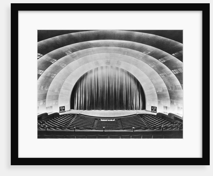 Overall View of Stage and Proscenium of Radio City Music Hall. by Anonymous