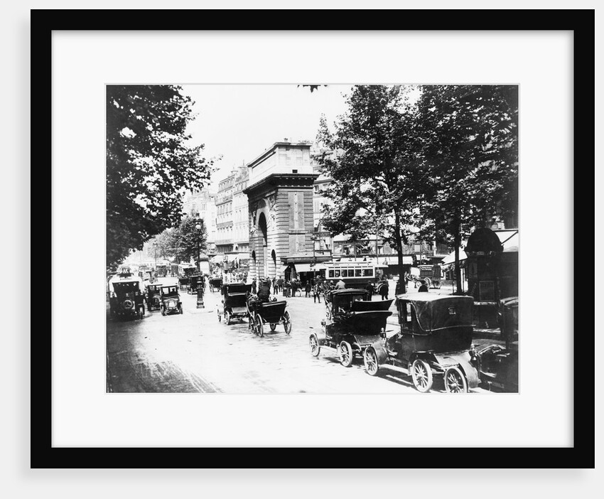 View of Cars on Parisian Street by Anonymous
