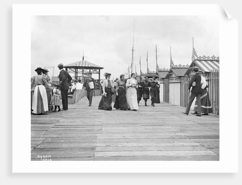 People Strolling on Boardwalk by Anonymous