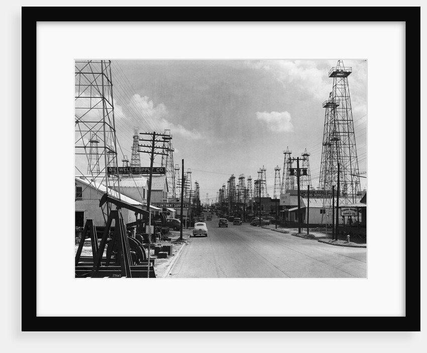 Texas Oil Well Town by Anonymous