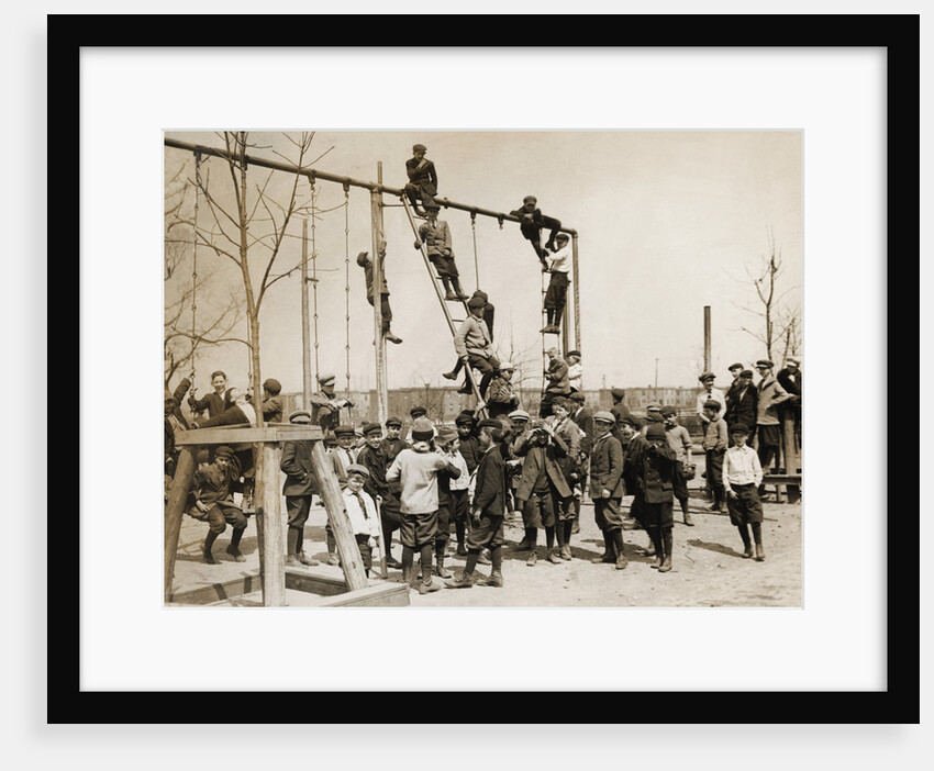 Children Playing in Playground by Anonymous