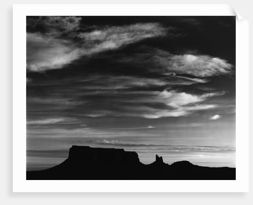 Mesa Silhouette at Sunset by Anonymous