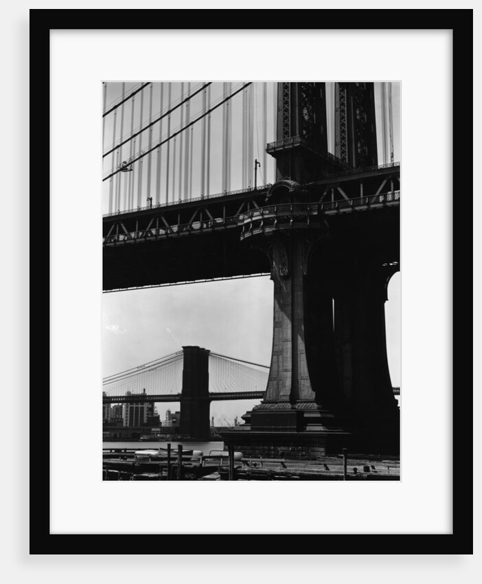 Brooklyn and Manhattan Bridges by Anonymous