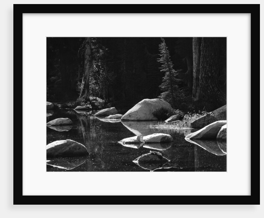 Lake and Rocks by Brett Weston