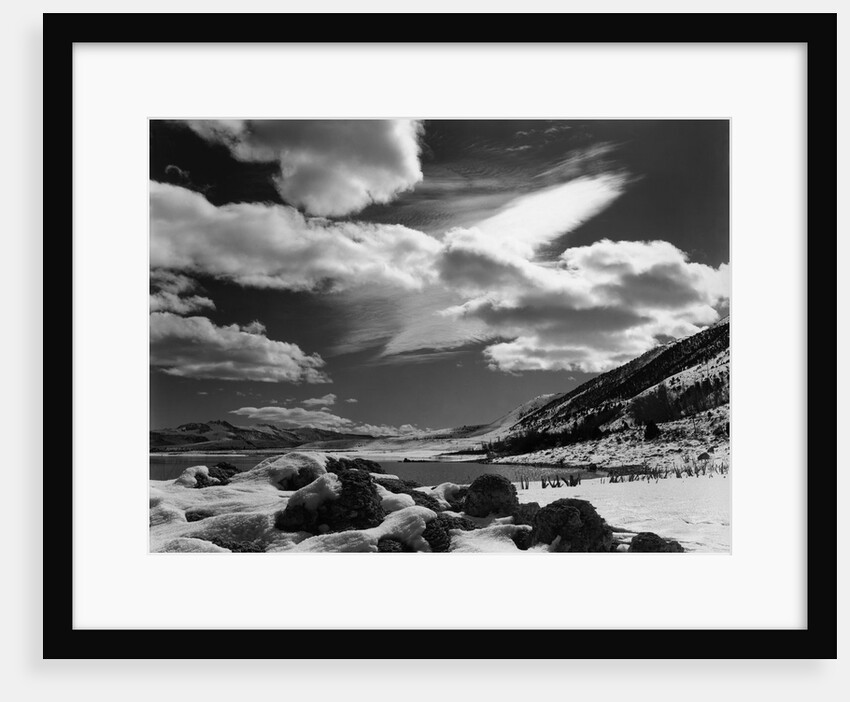 Lake and Snow Landscape by Anonymous