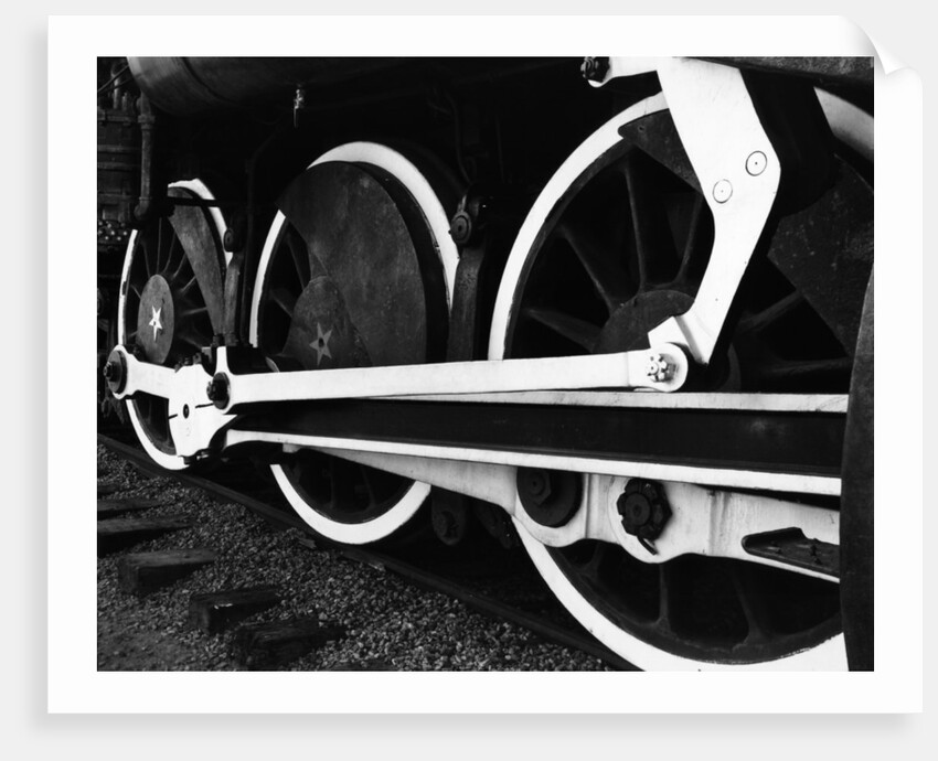 Locomotive Wheels by Brett Weston