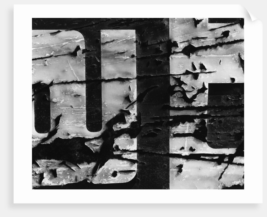 Cracked Painted Sign by Anonymous