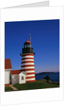Red and White Striped Lighthouse by Anonymous