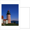 Red and White Striped Lighthouse by Anonymous