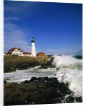 Lighthouse on Coastline by Anonymous