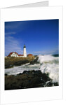 Lighthouse on Coastline by Anonymous