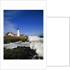 Lighthouse on Coastline by Anonymous