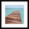 Wooden jetty leading out to sea by Anonymous