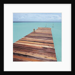 Wooden jetty leading out to sea by Anonymous