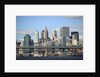Skyline of New York City with East River, Manhattan and Brooklyn Bridge by Anonymous