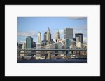 Skyline of New York City with East River, Manhattan and Brooklyn Bridge by Anonymous