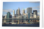 Skyline of New York City with East River, Manhattan and Brooklyn Bridge by Anonymous