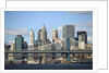 Skyline of New York City with East River, Manhattan and Brooklyn Bridge by Anonymous