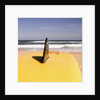 Lifeguard's Surfboard on Beach by Anonymous