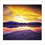 USA, California, Lake Tahoe at sunset by Anonymous