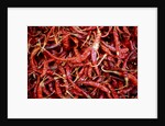 Red chili peppers (Ocotlan market, Oaxaca, Mexico) by Anonymous