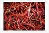 Red chili peppers (Ocotlan market, Oaxaca, Mexico) by Anonymous