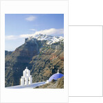 Church and town view, Cyclades, Santorin, Greece by Anonymous