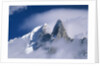 France, Alps, Mont Blanc Massif, Aiguille Verte, peak in clouds by Anonymous