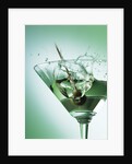Martini with Olive Splash by Anonymous