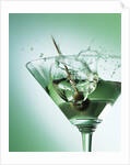 Martini with Olive Splash by Anonymous