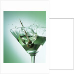 Martini with Olive Splash by Anonymous