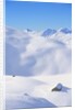 Hut in mountains, winter, Lenzerheide, Graubunden Canton, Switzerland by Anonymous
