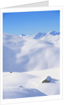 Hut in mountains, winter, Lenzerheide, Graubunden Canton, Switzerland by Anonymous
