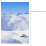 Hut in mountains, winter, Lenzerheide, Graubunden Canton, Switzerland by Anonymous