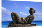 Sculpture by the ocean in Cancun, Mexico by Anonymous