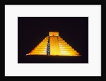 El Castillo illuminated (Chichen Itza, Mexico) by Anonymous