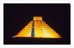 El Castillo illuminated (Chichen Itza, Mexico) by Anonymous