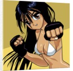Anime Girl Fighter by Anonymous