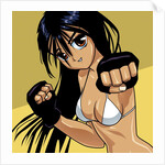 Anime Girl Fighter by Anonymous