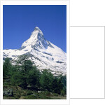 Matterhorn, with snow covered peak, Switzerland, Zermatt by Anonymous