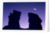 Rock formation in Devil's Garden at night by Anonymous