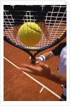 Man playing tennis by Anonymous