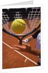 Man playing tennis by Anonymous