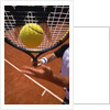 Man playing tennis by Anonymous